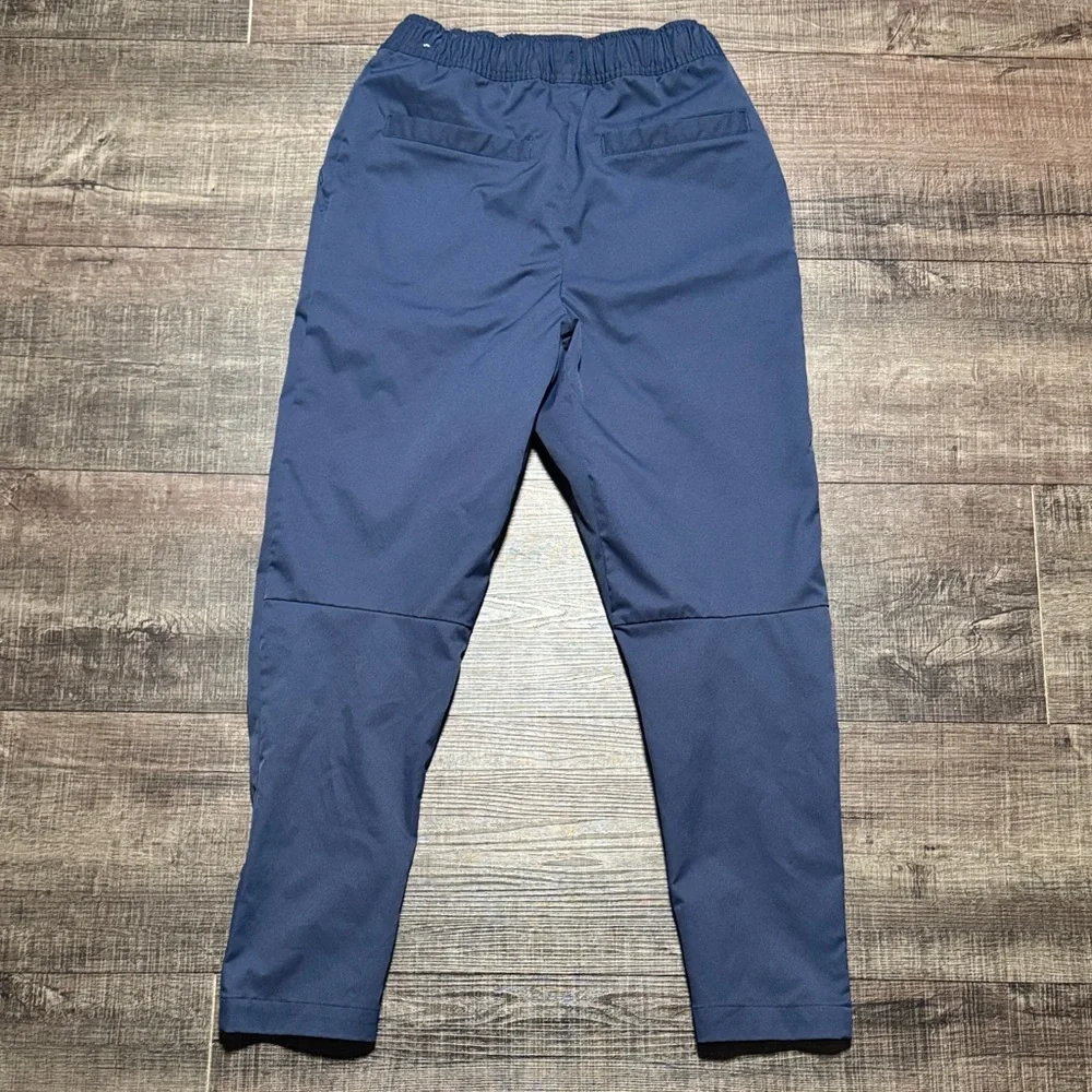 Nike Men's Navy Blue Joggers with White Drawstrings